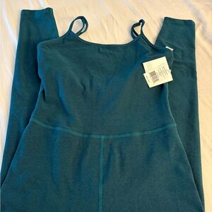 Beyond Yoga Teal Jumpsuit lunar teal